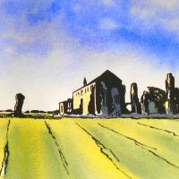 Art greetings card of Binham Priory