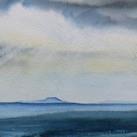 Art greetings card of Ingleborough in the Yorkshire Three Peaks