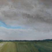 watercolour painting of pink footed geese near Dersingham
